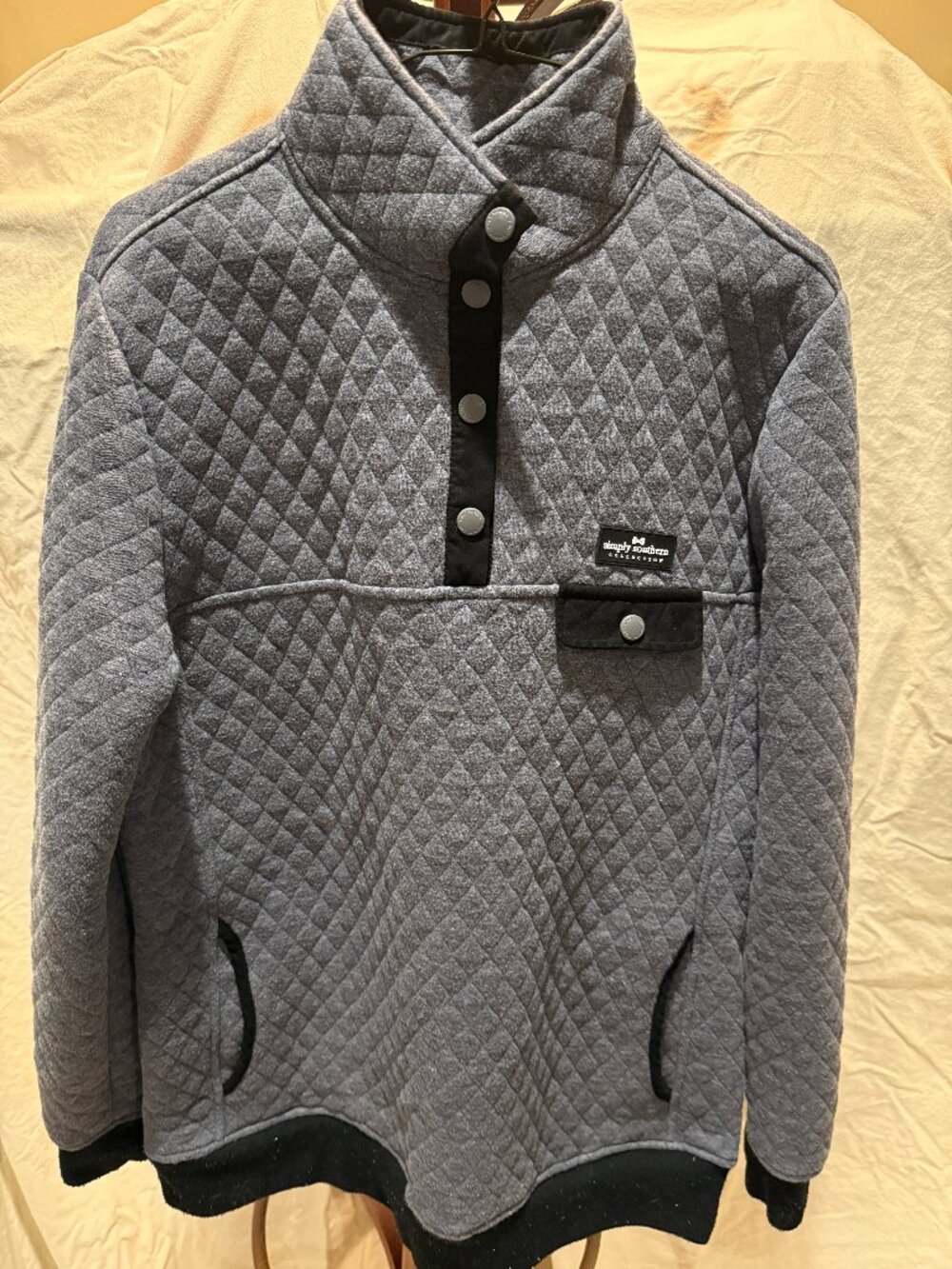 Simply Southern Large Quilted Sweater